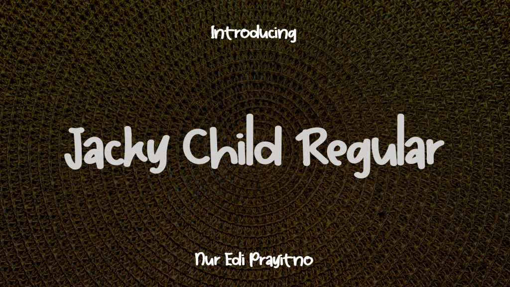 Jacky Child Regular Images d’exemples de polices  1