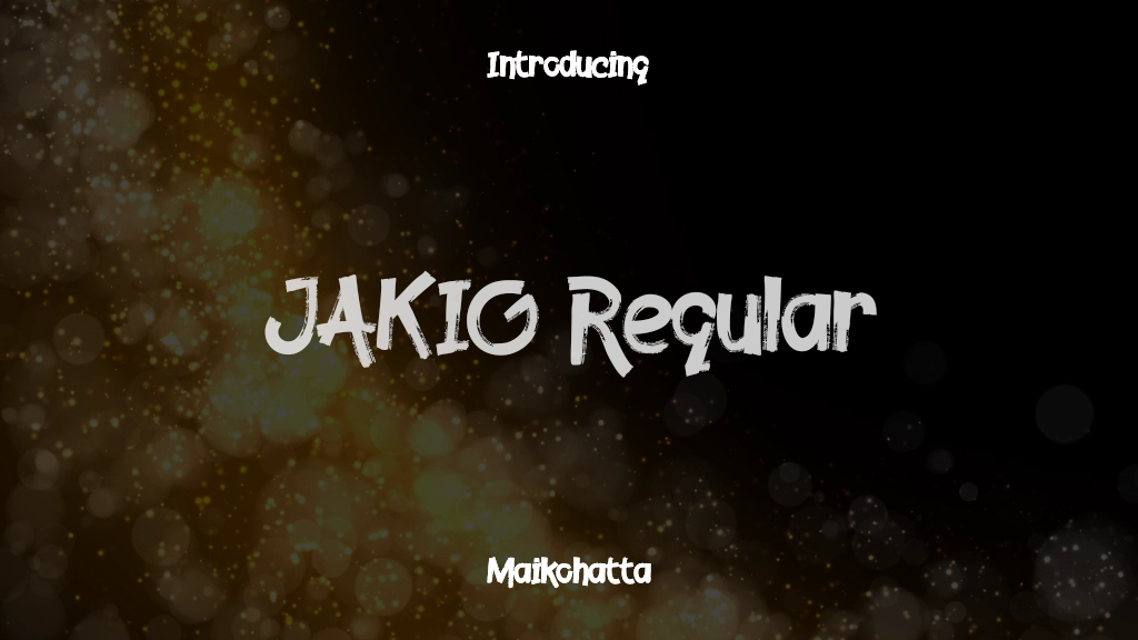 JAKIO Regular 글꼴 샘플 이미지  1