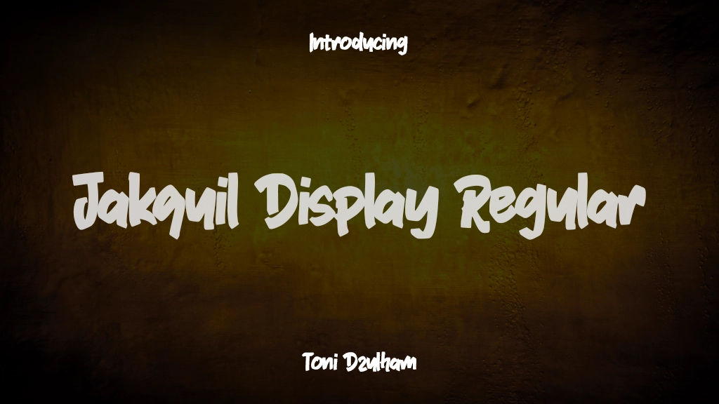 Jakquil Display Regular Font Sample Images  1