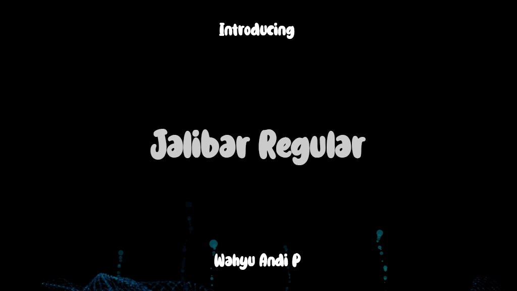 Jalibar Regular 글꼴 샘플 이미지  1