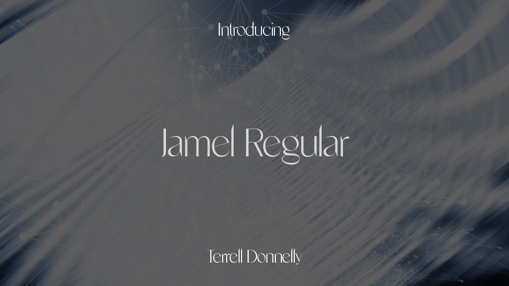 Jamel Regular Font Sample Images  1