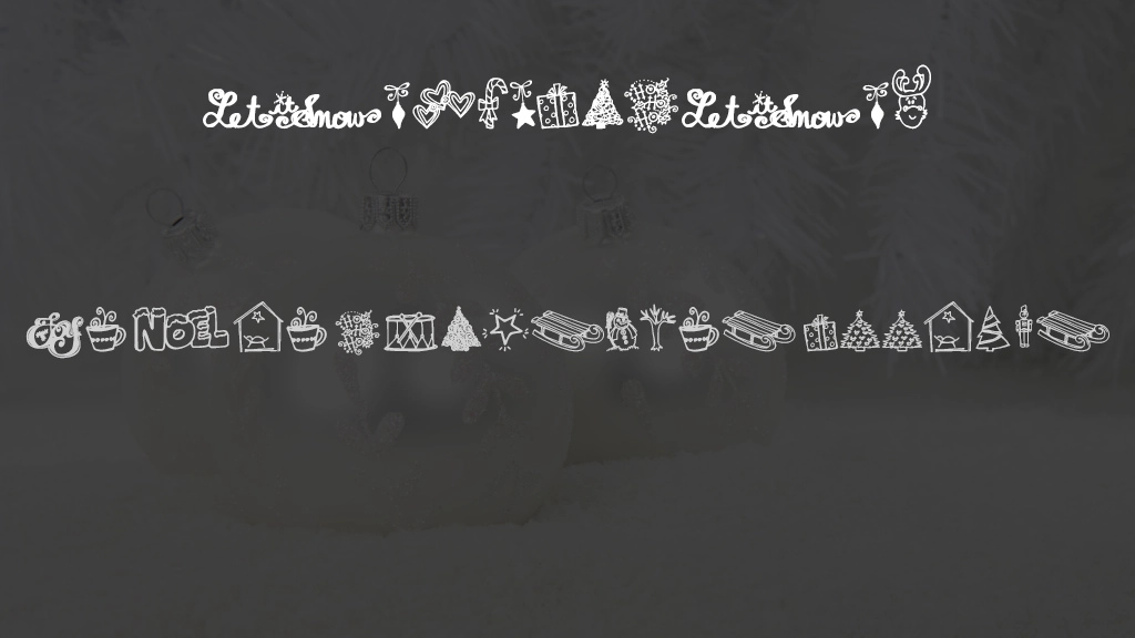 Janda Christmas Doodles Font Sample Images  1