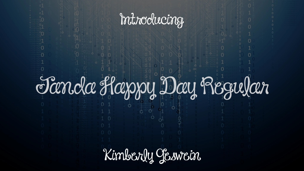 Janda Happy Day Regular Font Sample Images  1