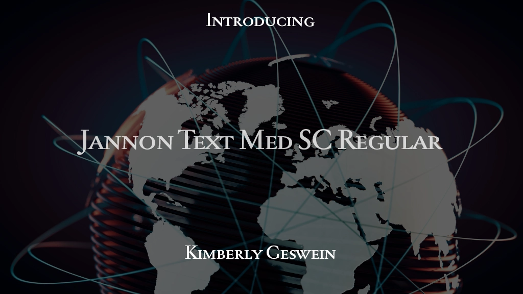 Jannon Text Med SC Regular Beispielbilder für Schriftarten  1