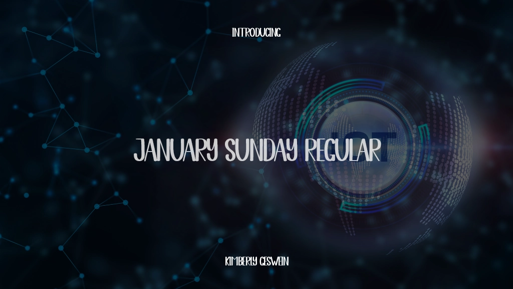 January Sunday Regular Beispielbilder für Schriftarten  1