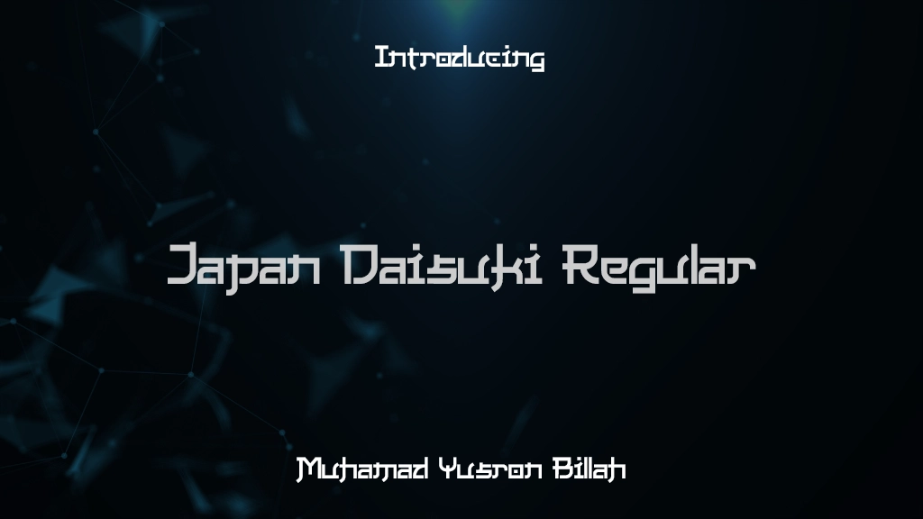 Japan Daisuki Regular Images d’exemples de polices  1