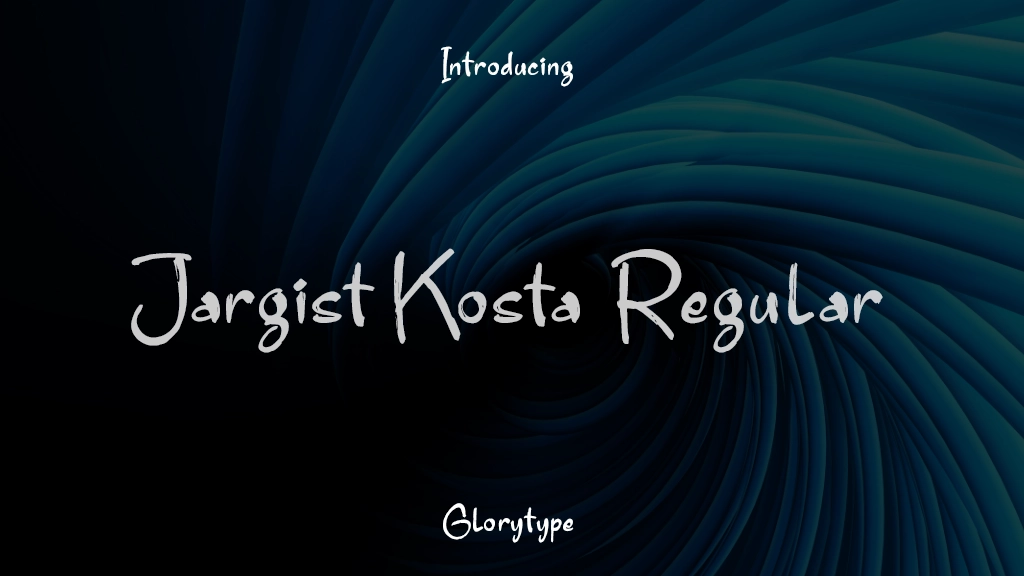 Jargist Kosta Regular Font Sample Images  1