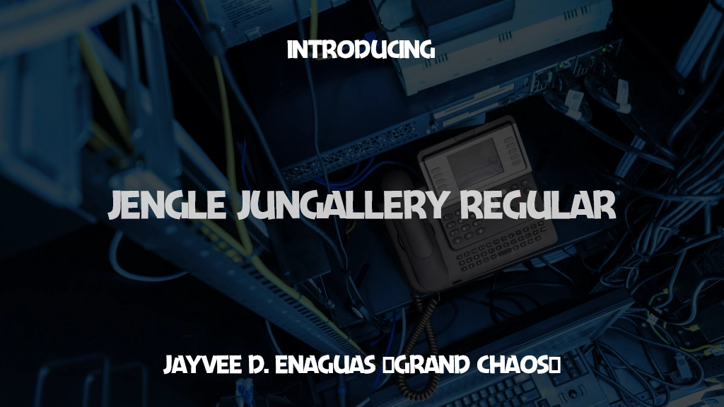 Jengle Jungallery Regular Font Sample Images  1