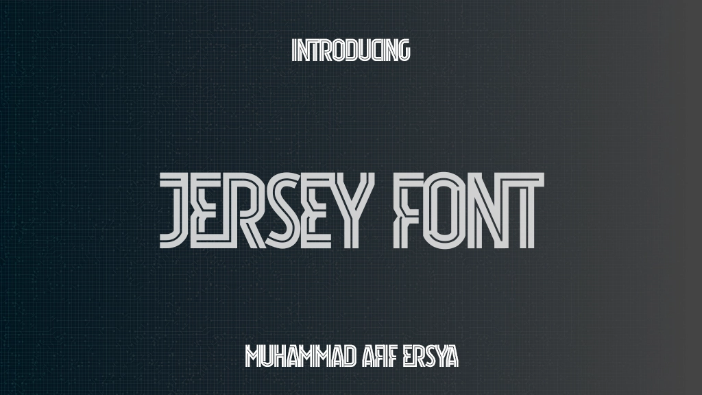 Jersey Font Personal Use Font Sample Images  1