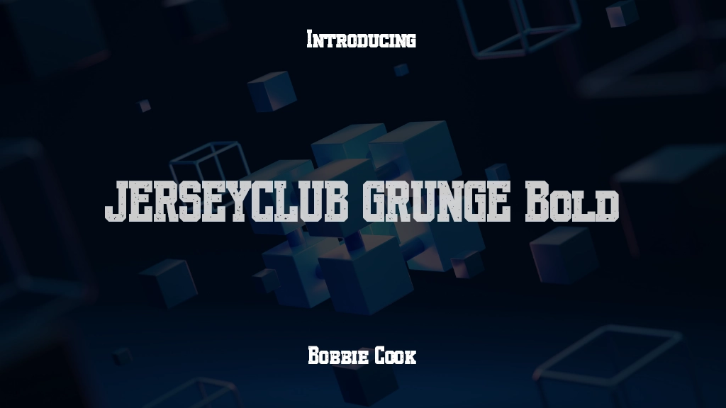 JERSEYCLUB GRUNGE Bold Font Sample Images  1