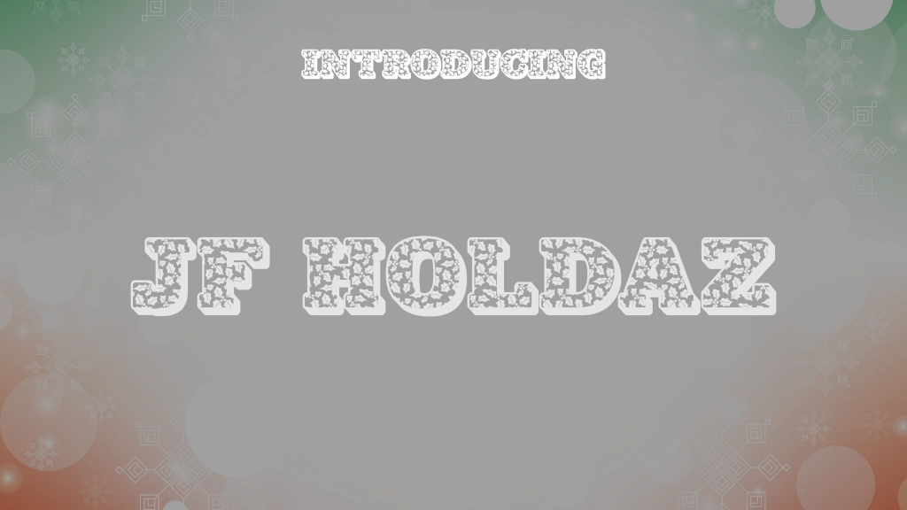 JF HolDaz Font Sample Images  1