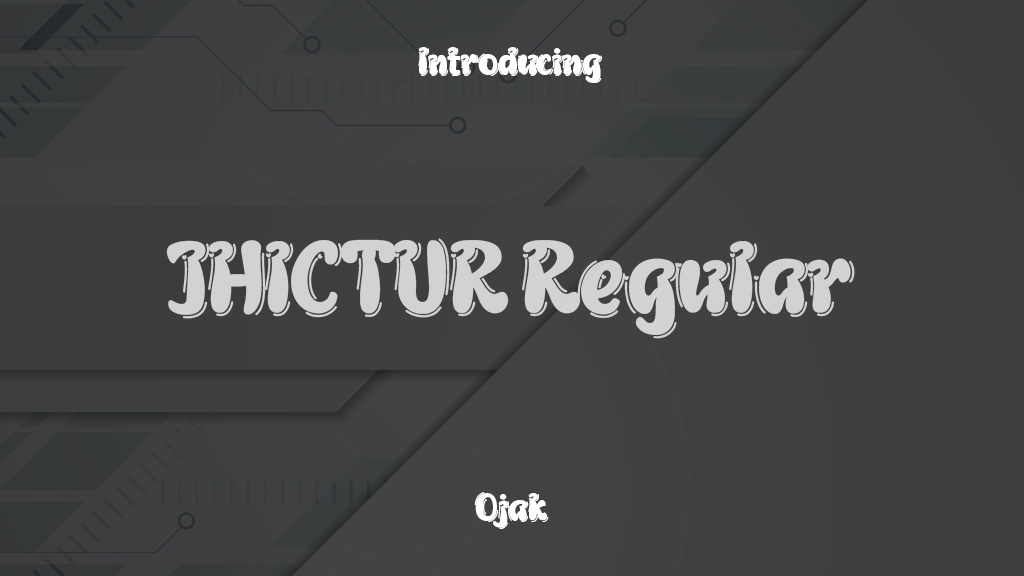 JHICTUR Trial Regular Font Sample Images  1