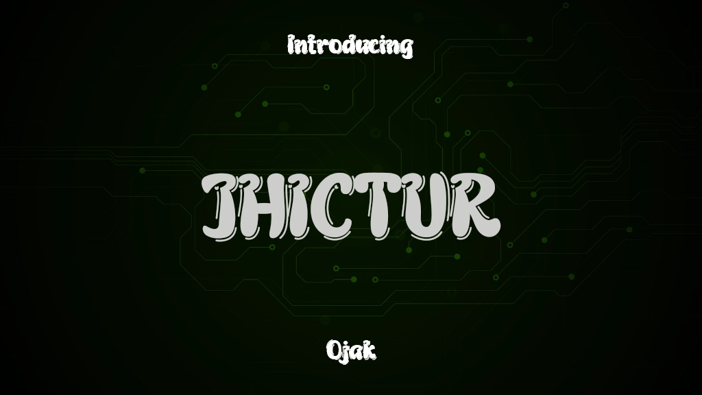 JHICTUR Trial Font Sample Images  1