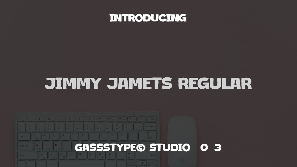 Jimmy Jamets Regular Images d’exemples de polices  1