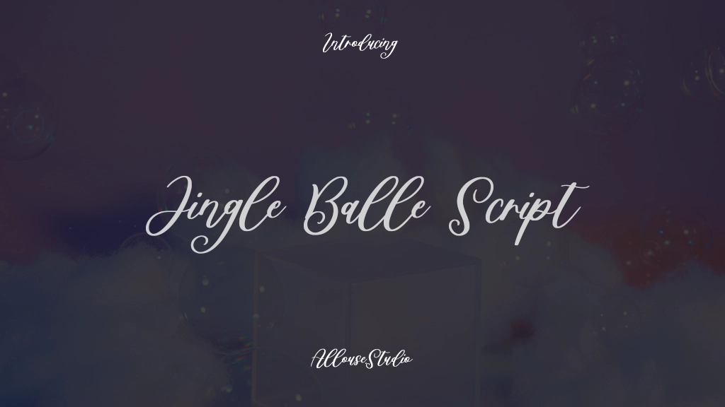 Jingle Balle Script Imagens de amostra de fonte  1