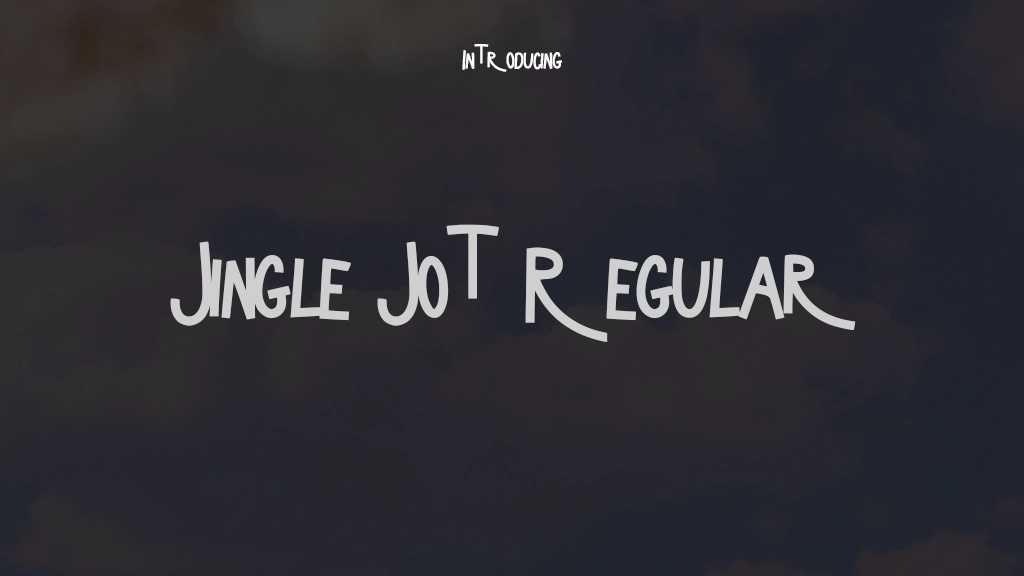 Jingle Jot Regular Font Sample Images  1