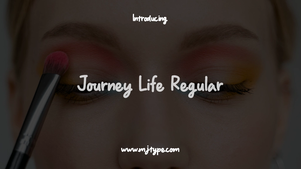 Journey Life Regular 글꼴 샘플 이미지  1