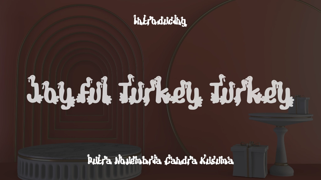 Joyful Turkey Turkey Font Sample Images  1