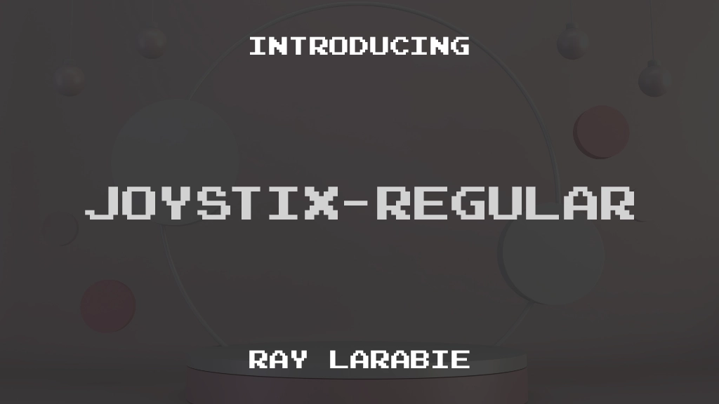 Joystix-Regular Font Sample Images  1