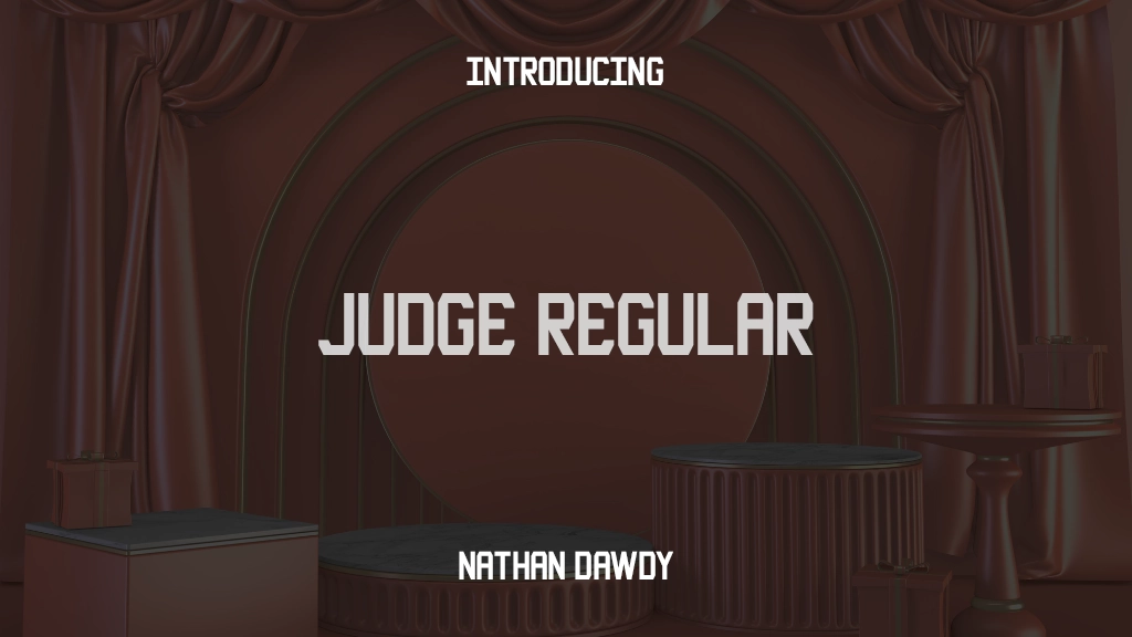 Judge Regular Font Sample Images  1