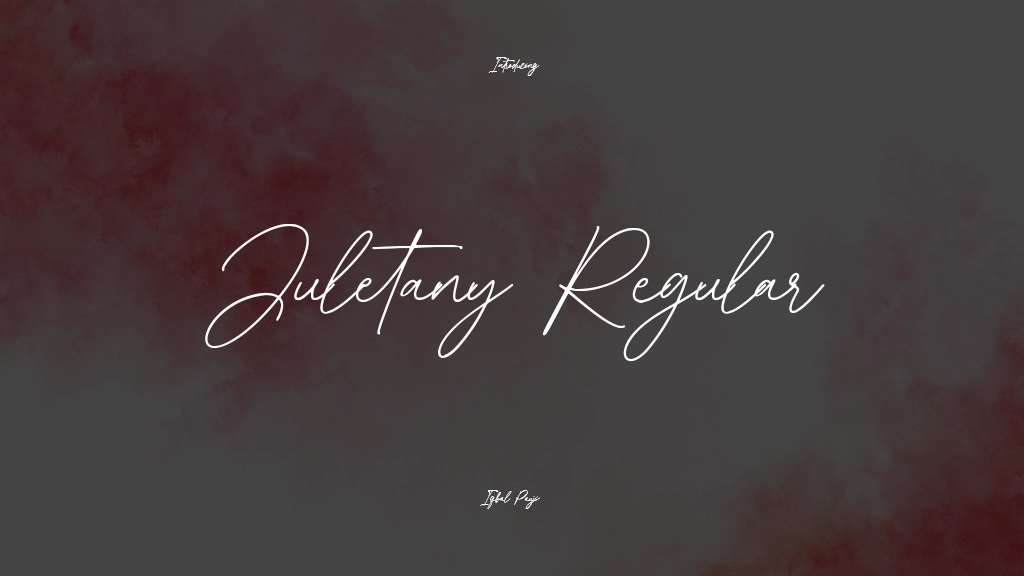 Juletany Regular Font Sample Images  1