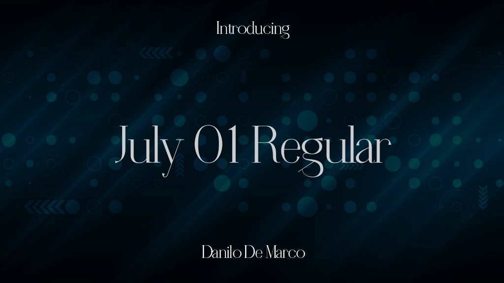 July 01 Regular Font Sample Images  1