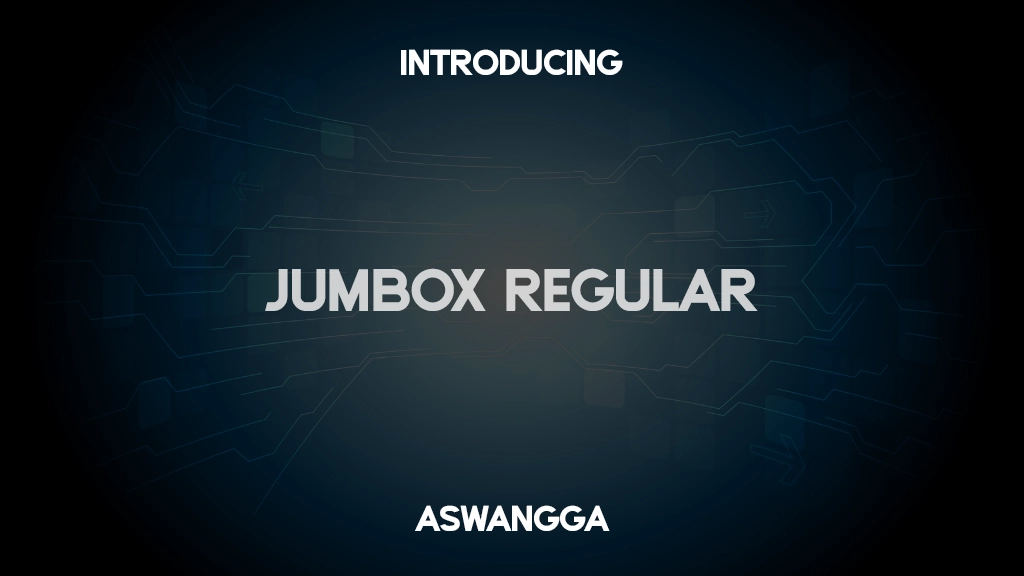 Jumbox Regular Imagens de amostra de fonte  1