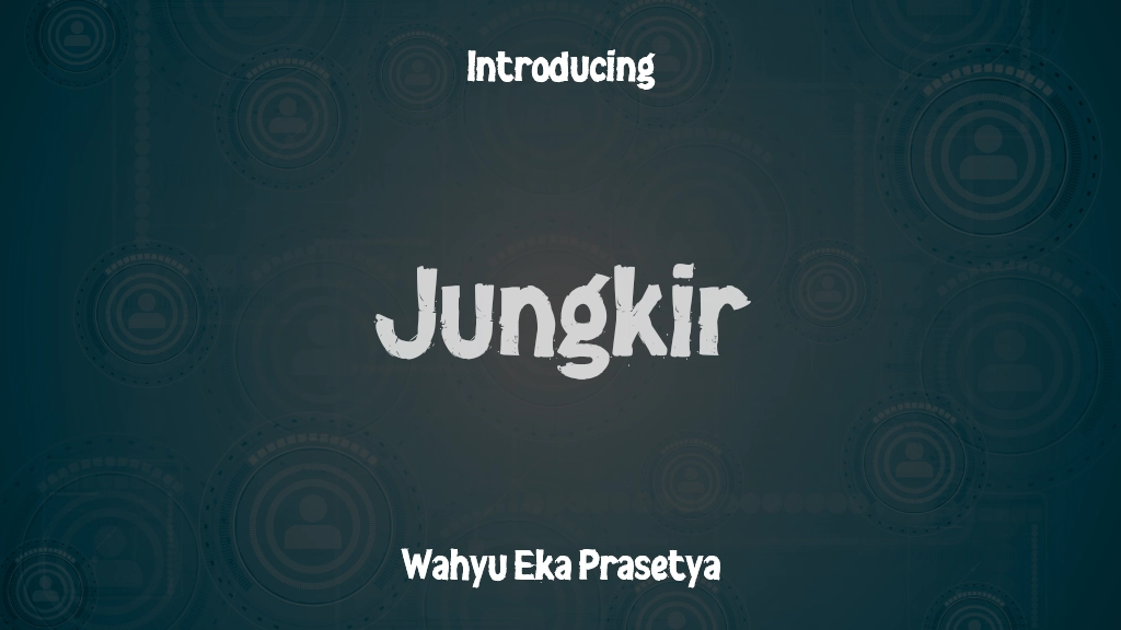 Jungkir Font Sample Images  1