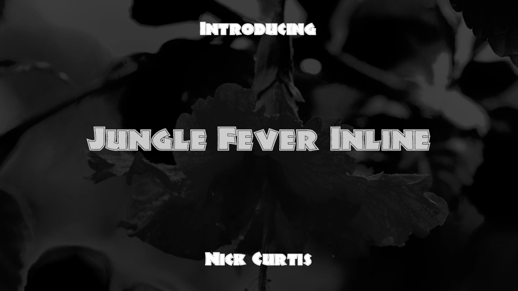 Jungle Fever Inline Images d’exemples de polices  2