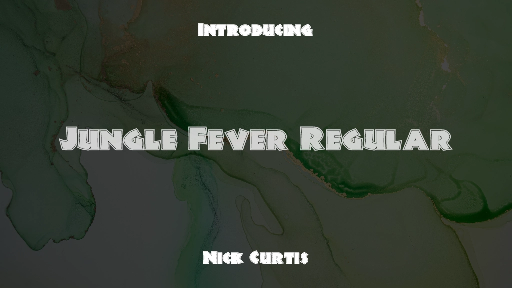 Jungle Fever Regular Images d’exemples de polices  1