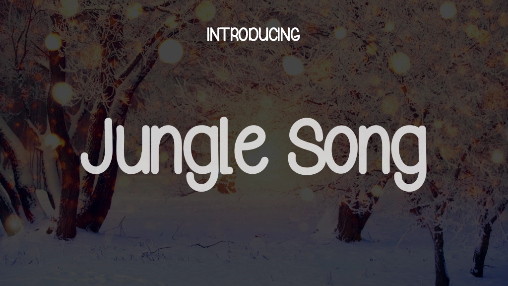 Jungle Song Font Sample Images  1