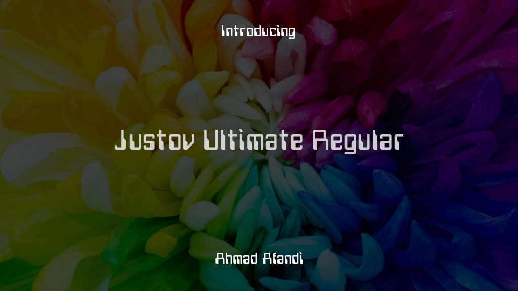 Justov Ultimate Regular Font Sample Images  1