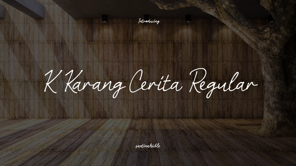 K Karang Cerita Font Sample Images  1