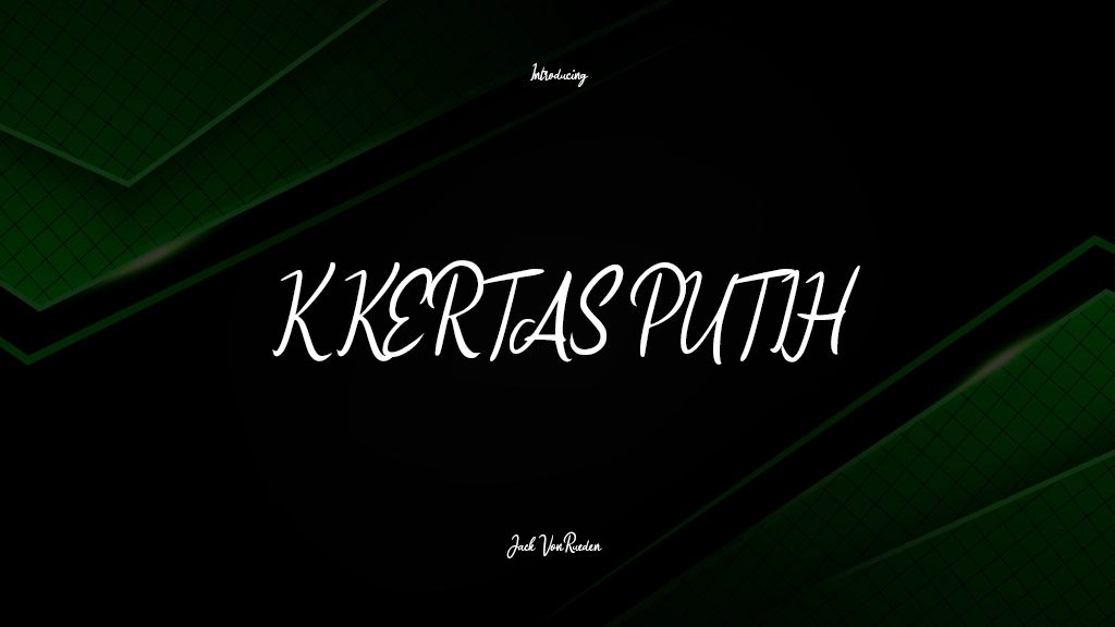 K KERTAS PUTIH Beispielbilder für Schriftarten  1