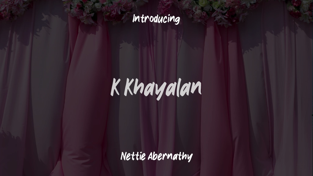 K Khayalan Font Sample Images  1