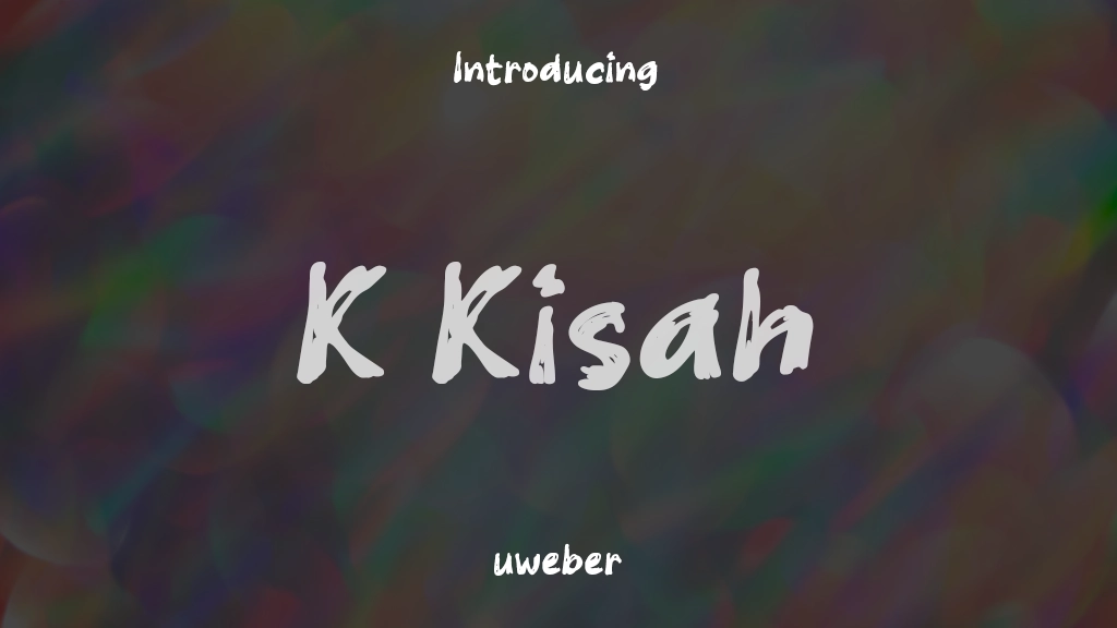 K Kisah Font Sample Images  1