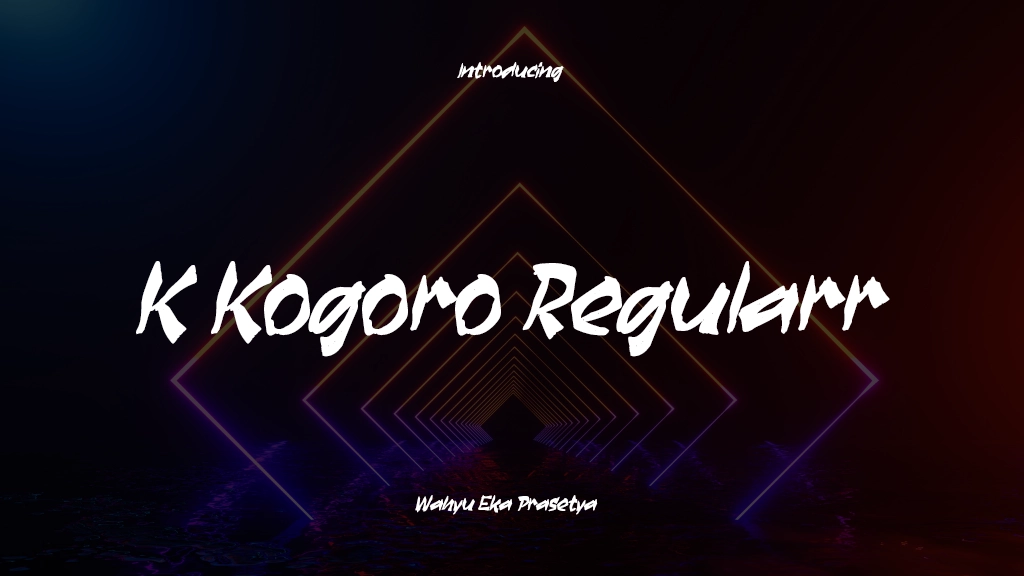 K Kogoro Regular Font Sample Images  1