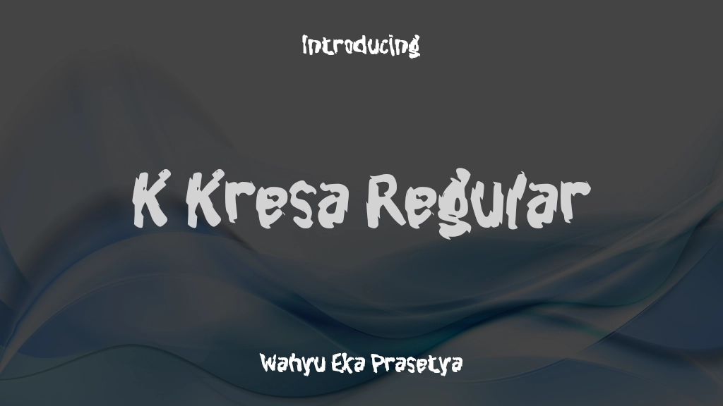 K Kresa Regular Font Sample Images  1