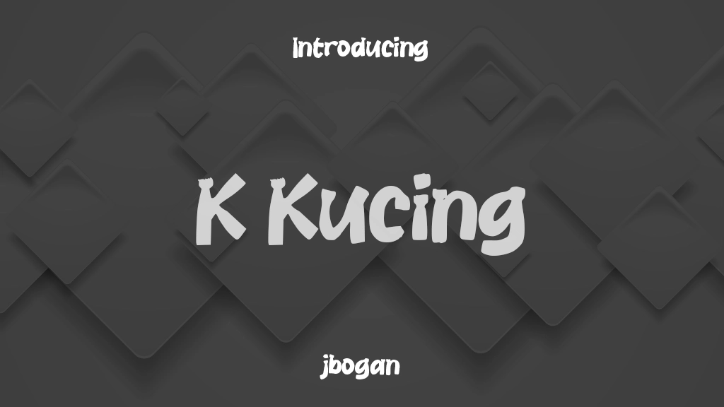 K Kucing Font Sample Images  1