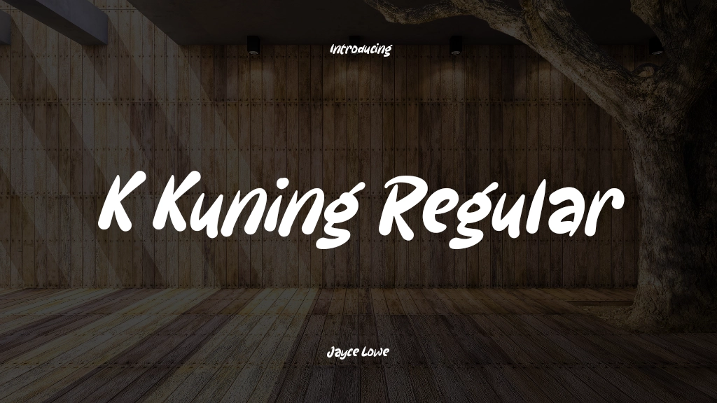 K Kuning Regular Font Sample Images  1