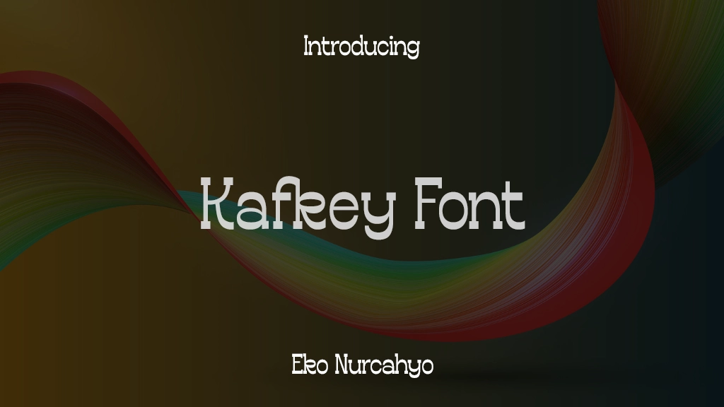 Kafkey Font 字体样本图像  1