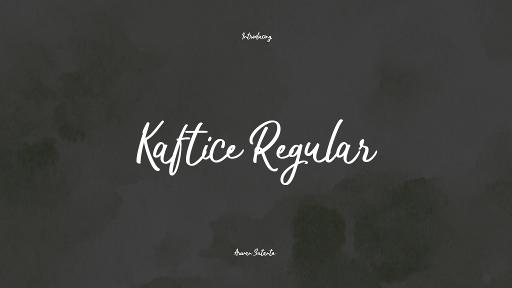 Kaftice Regular Font Sample Images  1