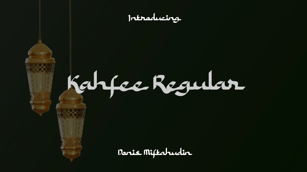 Kahfee Personal Use Regular Font Sample Images  1