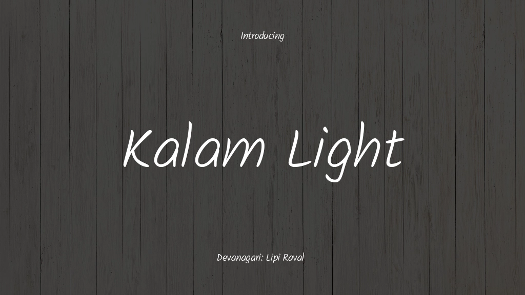 Kalam Light Font Sample Images  1