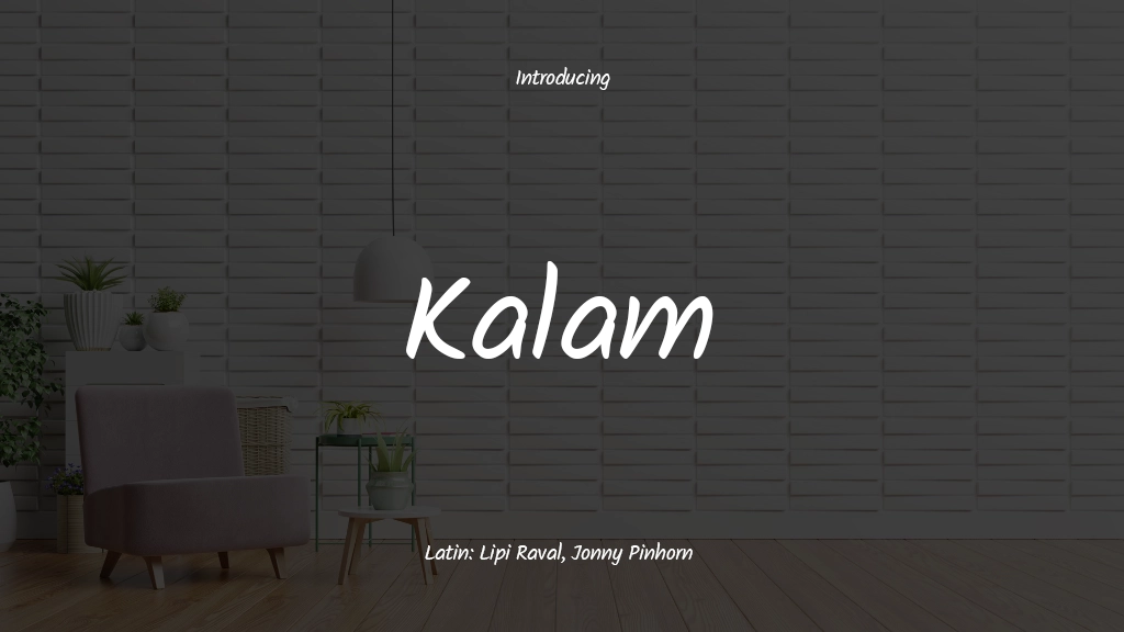 Kalam Font Sample Images  1