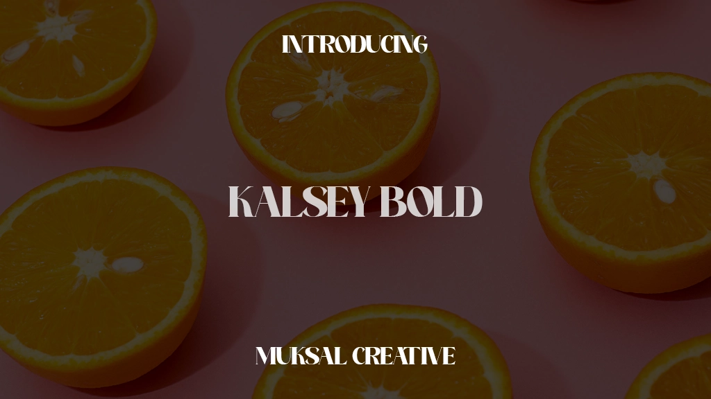 Kalsey Bold Font Sample Images  1