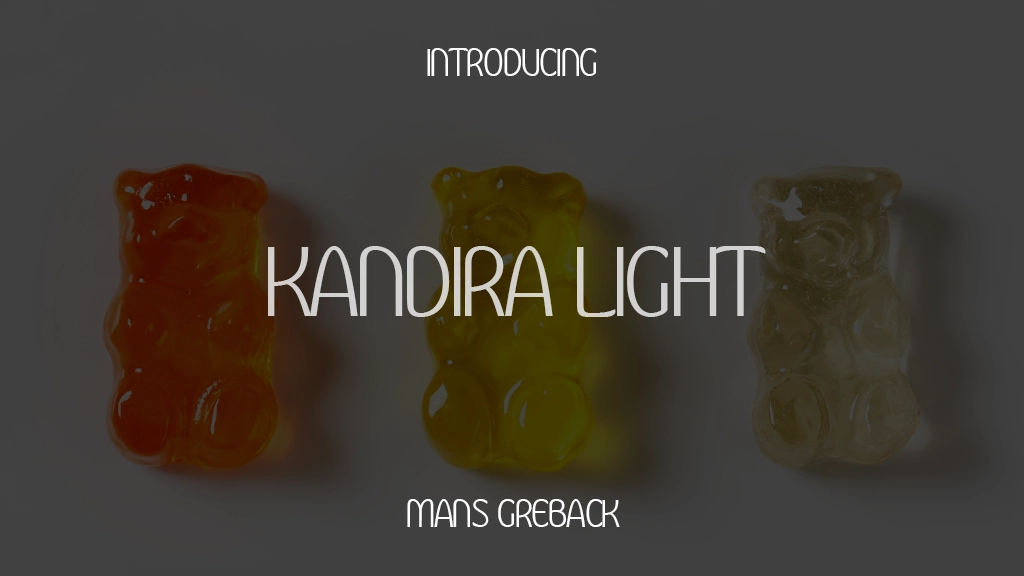 Kandira PERSONAL Light Font Sample Images  1