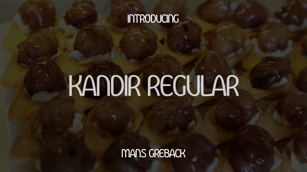 Kandira PERSONAL Regular Font Sample Images  1