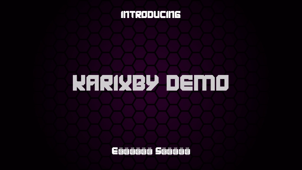 KARIXBY Demo Font Sample Images  1