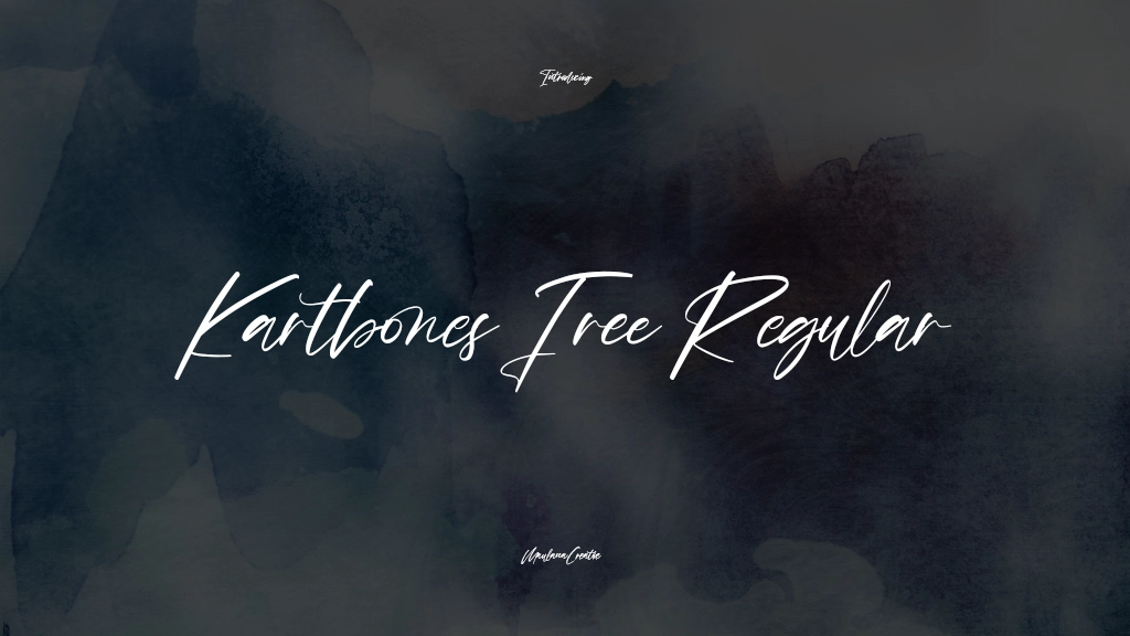 Kartbones Free Regular Font Sample Images  1